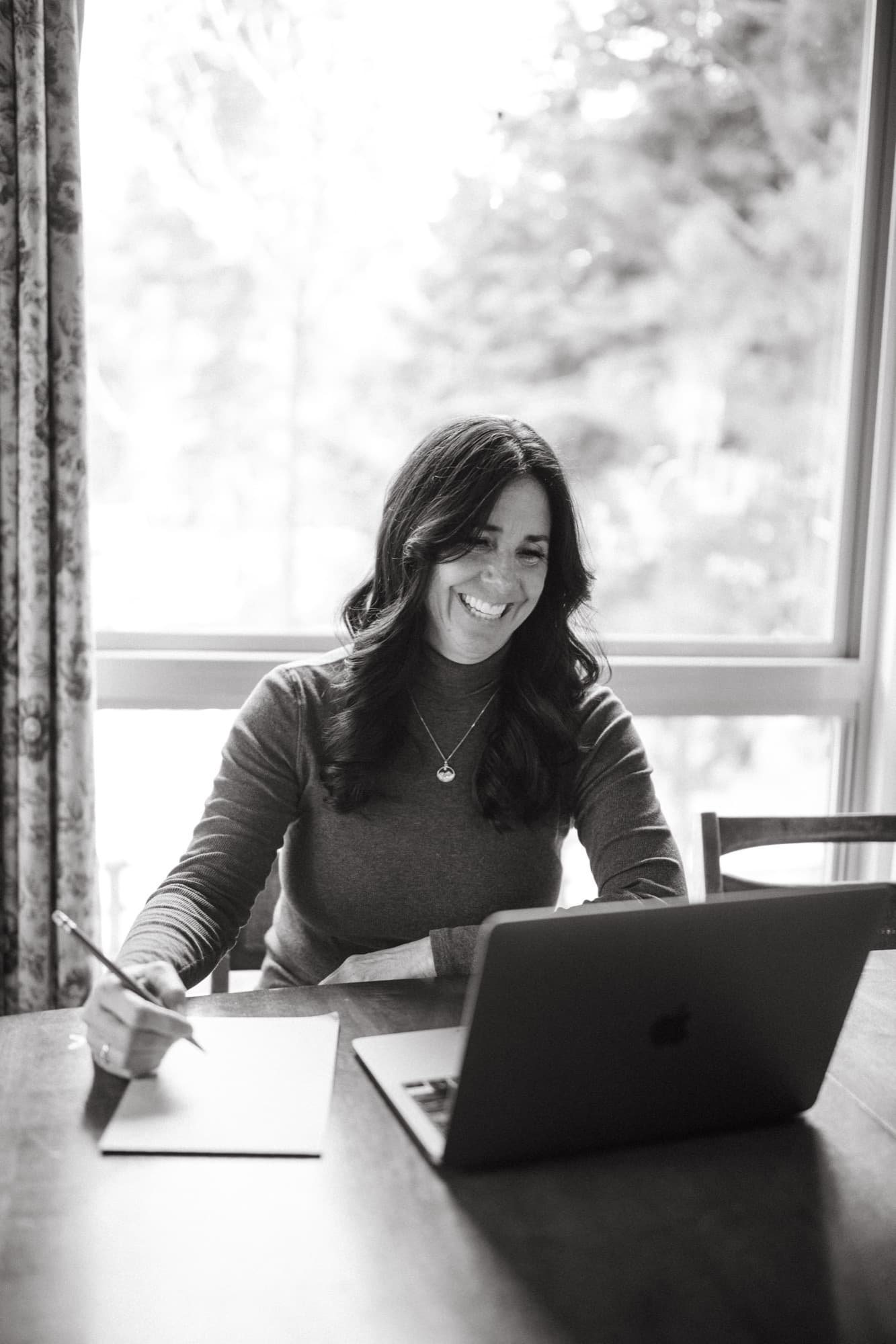 Heather Moyer coaching remotely from Mt. Shasta