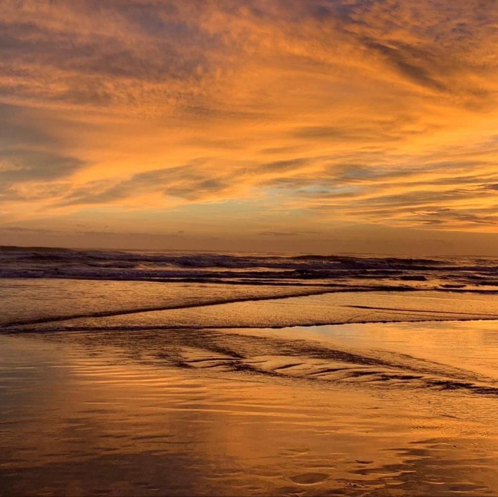 Sunset over the beach in Nosara, Costa Rica